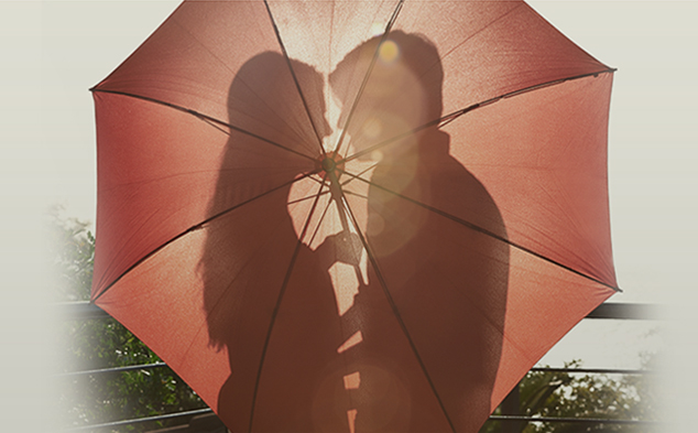 lovers and umbrella